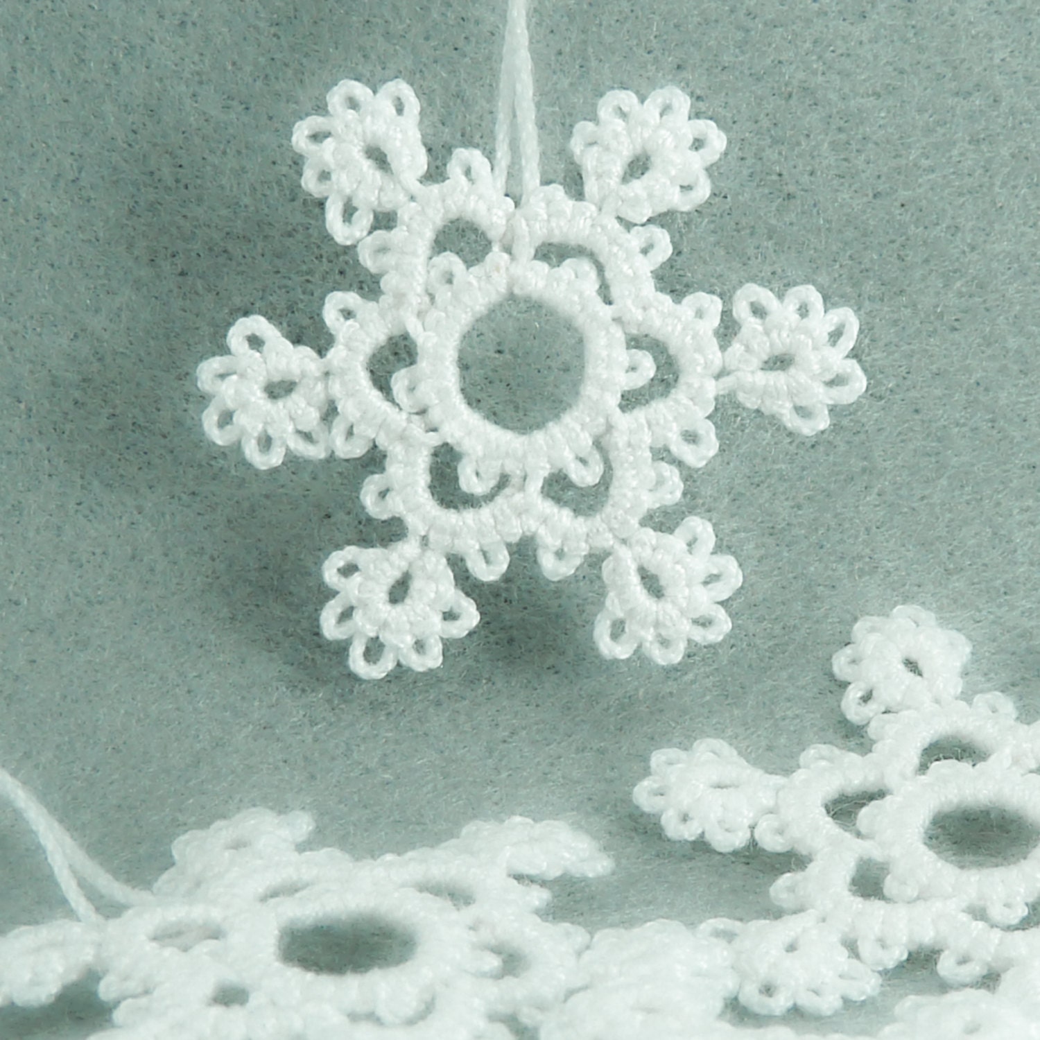 Tatting Pattern Snowflake by Decoromana PDF - Etsy