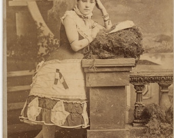 Theatrical Cabinet Card of Actress in Costume