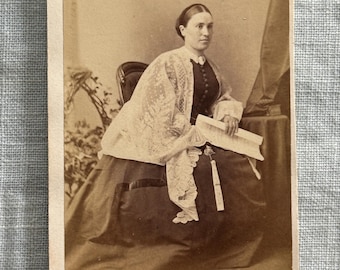 Aunt Sophia Draper CDV - 1850s Chicago Photographer