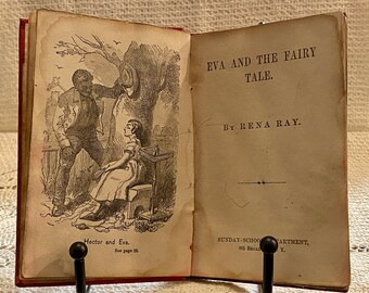 Eva and the Fairy Tale. Miniature book. c1874.