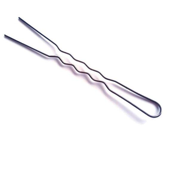 10 50 Pcs Brown Hair Pins Clips Bobby Kirby Grips Hairpin Etsy