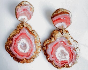 Pink Geode Jewelry Collection