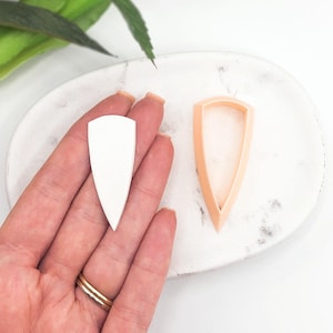 Dagger Clay Cutter: Triangle Shard Shape Polymer Clay Cutting Tool for Earring & Jewellery Makers.