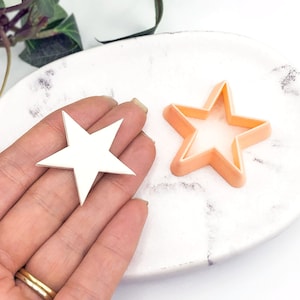 スター クレイ カッター: 天体イヤリングやペンダントを作るためのポリマー クレイ ジュエリー切削ツール。