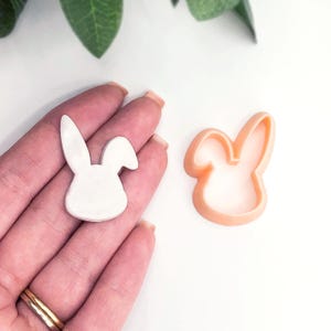 Bunny Rabbit Clay Cutter with Floppy Ear. Polymer Clay Cutting Shape Easter Jewellery and Earring Makers.