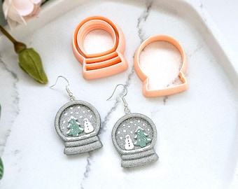 Snowglobe Clay Cutter Set: Shape Cutting Tool for Polymer Clay Jewellery Makers & Christmas Crafts