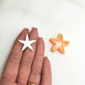 Clay Cutter Starfish, Star Fish Shape Cutters • For Earring & Jewellery Makers • UK Polymer Clay Tools • Summer Beach Under the Sea Theme