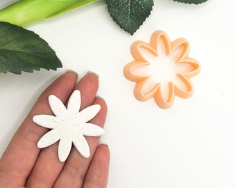 Daisy Flower Clay Cutter • Wall Plaque Craft • Jewellery & Earring Makers Polymer Clay Tools • UK Shape Cutters