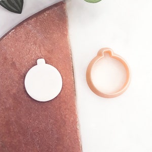 Bauble Clay Cutter: Christmas Shape Cutting Tool for Polymer Clay Jewellery Earring & Pendant Makers