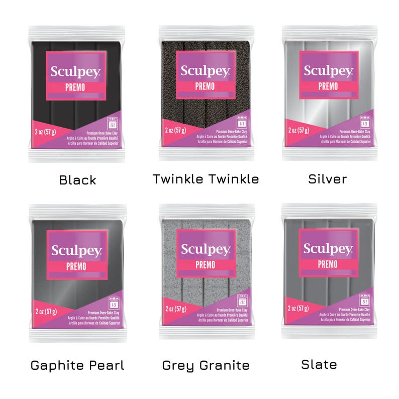Sculpey Premo Polymer Clay 57g Bar - 2oz. Choose Your Colour. Modelling Clay for Handmade Jewellery Makers and Crafts. Fresh, New & Sealed image 5