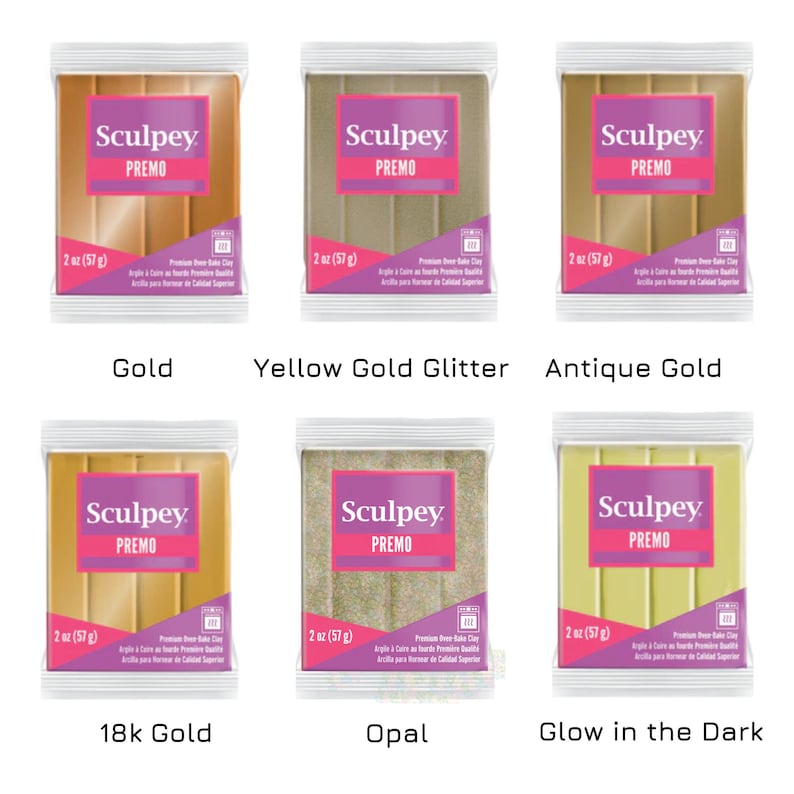 Sculpey Premo Polymer Clay 57g Bar - 2oz. Choose Your Colour. Modelling Clay for Handmade Jewellery Makers and Crafts. Fresh, New & Sealed image 9