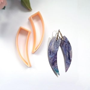 Dagger Horn Clay Cutter: Polymer Clay Cutting Shape for Earring & Pendant Makers