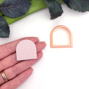 Short Arch Clay Cutter: Shape Cutting Tool for UK Polymer Clay Earring and Jewellery Makers