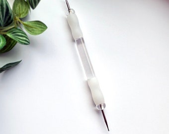 Sculpting Dotting Ball Tool - Double-Ended Embossing Stylus - Great for Modelling Polymer Clay with a Soft Grip Handle