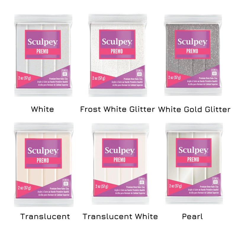 Sculpey Premo Polymer Clay 57g Bar - 2oz. Choose Your Colour. Modelling Clay for Handmade Jewellery Makers and Crafts. Fresh, New & Sealed image 4