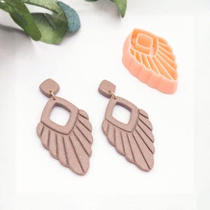 Art Deco Fan Clay Cutter: Polymer Clay Shape Cutting Tool for Earring & Jewellery Makers.