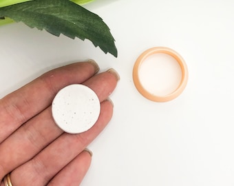 Clay Cutter Circle • Round Shape Cutters • Sharp Tapered Cutting Edge • UK Polymer Clay Tools
