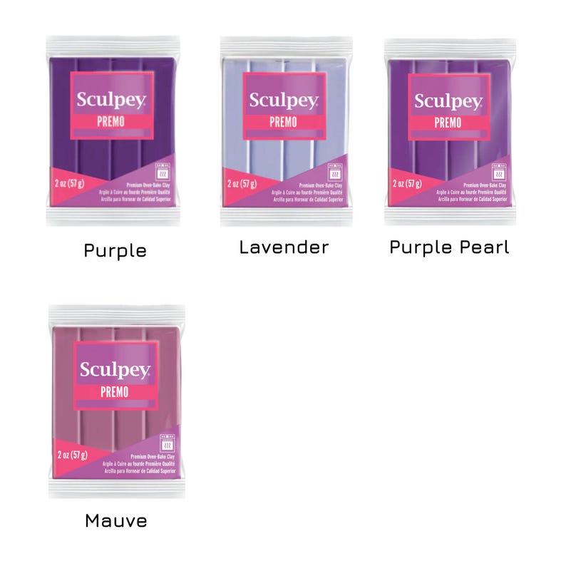 Sculpey Premo Polymer Clay 57g Bar - 2oz. Choose Your Colour. Modelling Clay for Handmade Jewellery Makers and Crafts. Fresh, New & Sealed image 13