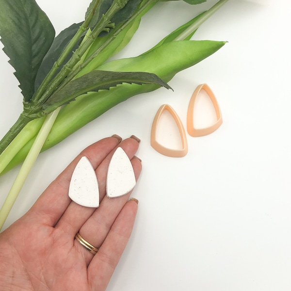 Clay Cutter Mirror Dangle Set • Shape Cutters • Scalene Triangle • Polymer Clay Tools • Jewellery Makers UK