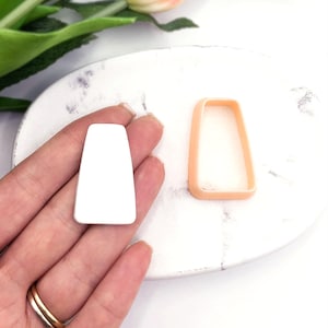 Tapered Rectangle Clay Cutter: Polymer Clay Cutting Shape Tools for Jewellery Makers & Earring Craft