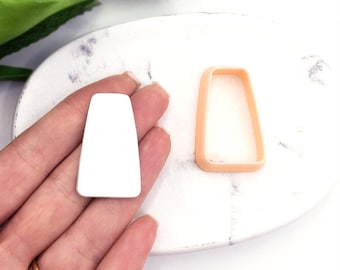 Tapered Rectangle Clay Cutter: Polymer Clay Cutting Shape Tools for Jewellery Makers & Earring Craft