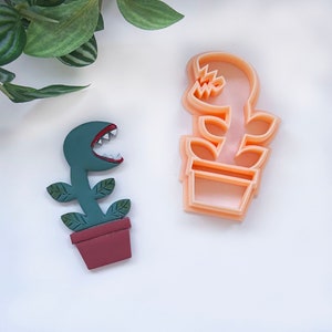 monster plant clay cutter, fly trap polymer clay cutting tool