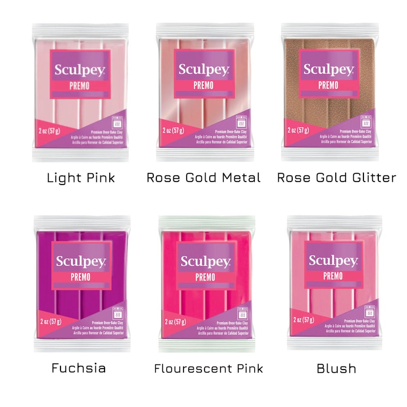 Sculpey Premo Polymer Clay 57g Bar - 2oz. Choose Your Colour. Modelling Clay for Handmade Jewellery Makers and Crafts. Fresh, New & Sealed image 14
