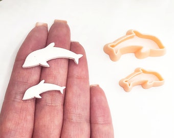 Dolphin Clay Cutter: Fish Shape Cutting Tool for Making Polymer Clay Earrings & Jewellery.