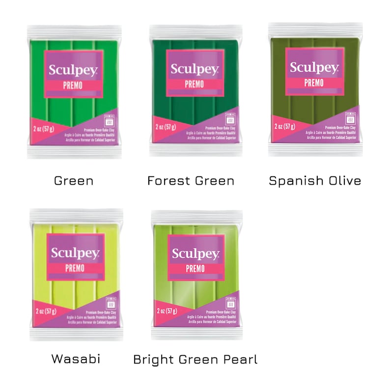 Sculpey Premo Polymer Clay 57g Bar - 2oz. Choose Your Colour. Modelling Clay for Handmade Jewellery Makers and Crafts. Fresh, New & Sealed image 10