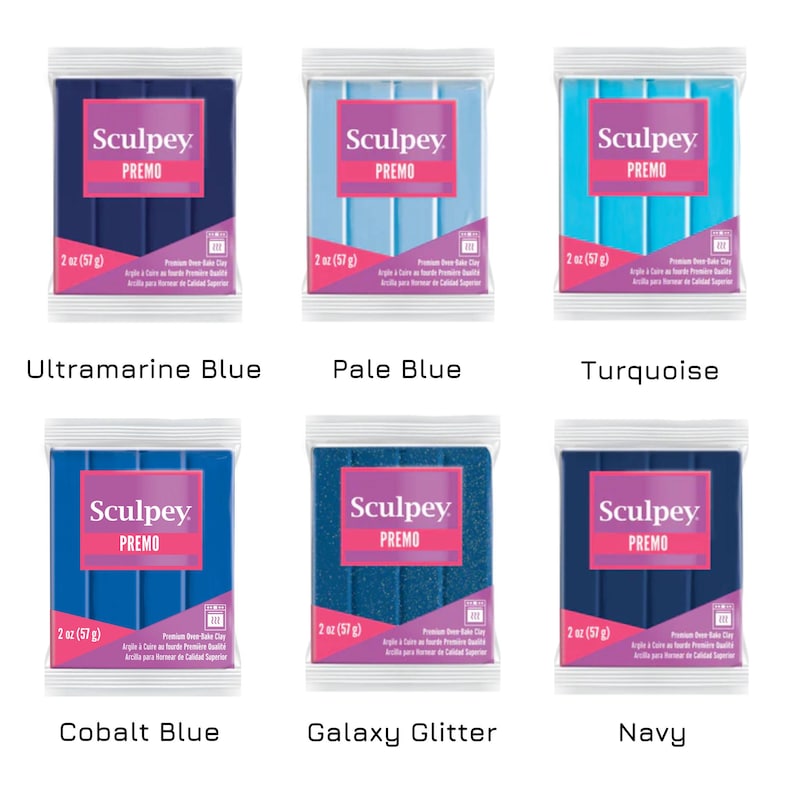 Sculpey Premo Polymer Clay 57g Bar - 2oz. Choose Your Colour. Modelling Clay for Handmade Jewellery Makers and Crafts. Fresh, New & Sealed image 12
