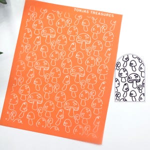 Svampsilkscreen-schablon: Verktyg för screentryck av smycken för att tillverka örhängen i polymerlera