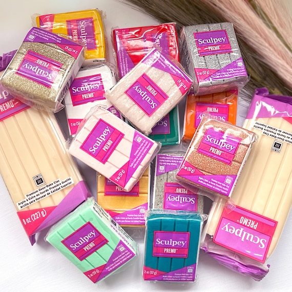Sculpey Premo Polymer Clay 57g Bar - 2oz. Choose Your Colour. Modelling Clay for Handmade Jewellery Makers and Crafts. Fresh, New & Sealed