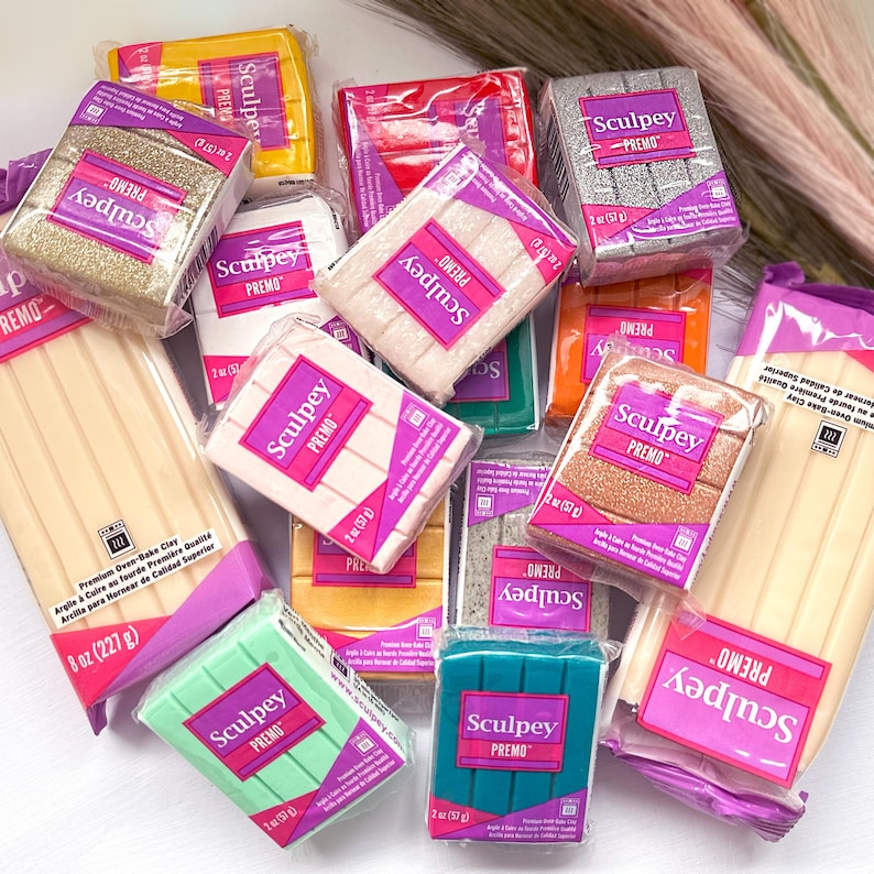 Sculpey premo polymer clay 56g bar - choose from over 40 colours.