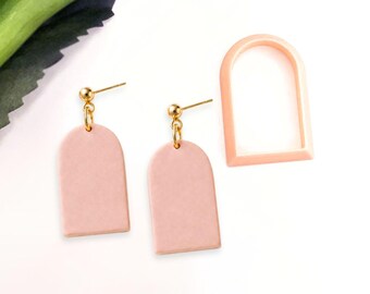 Arch Clay Cutter: Classic Arched Shape Cutting Tool for Polymer Clay Jewellery, Earring Makers.