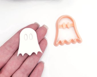 Ghost Clay Cutter: Cute Google Eye Shape Cutting Tool for Polymer Clay Halloween Jewellery Makers