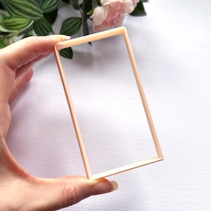 Large Rectangle Clay Cutter: Cutting Shape for Polymer Clay Coasters, Wall Art, Trinket Dishes & Clocks