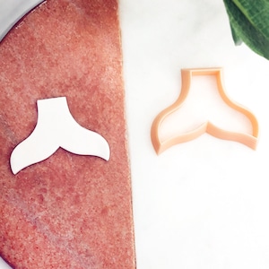 Walflosse Ausstechform – Meerjungfrau oder Blatt Schneideform • Handgefertigte Schmuckhersteller Polymer Clay Werkzeuge für die Herstellung von Ohrringen und Anhängern