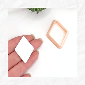 Diamond Clay Cutter: Polymer Shape Cutting Tool For Jewellery Makers of Earrings and Necklace Pendants.