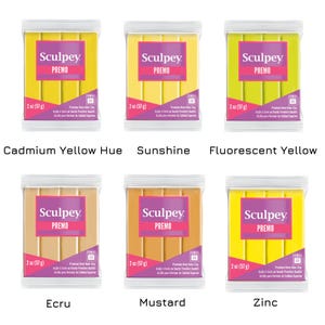 Sculpey Premo Polymer Clay 57g Bar - 2oz. Choose Your Colour. Modelling Clay for Handmade Jewellery Makers and Crafts. Fresh, New & Sealed image 7