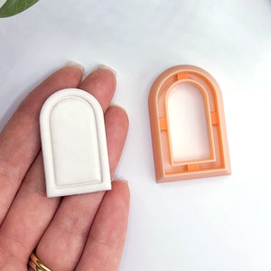 Arch Clay Cutter: framevorm snijgereedschap voor polymeerklei oorbellen en hanger, sieradenmakers.