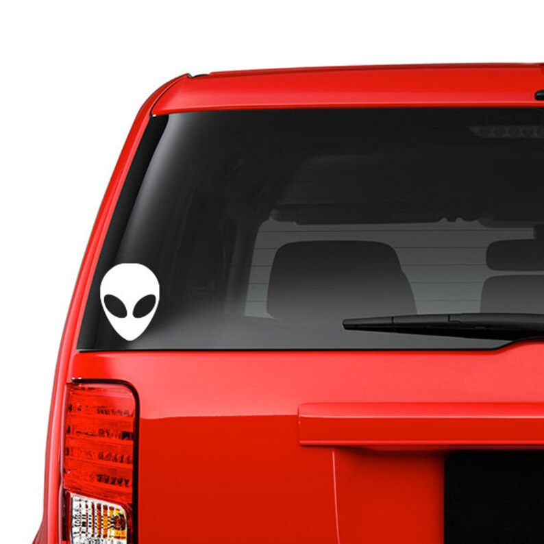 Alien Head Decal - Etsy