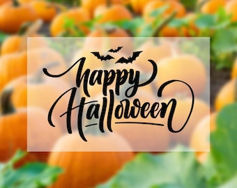 Happy Halloween Vinyl Decal