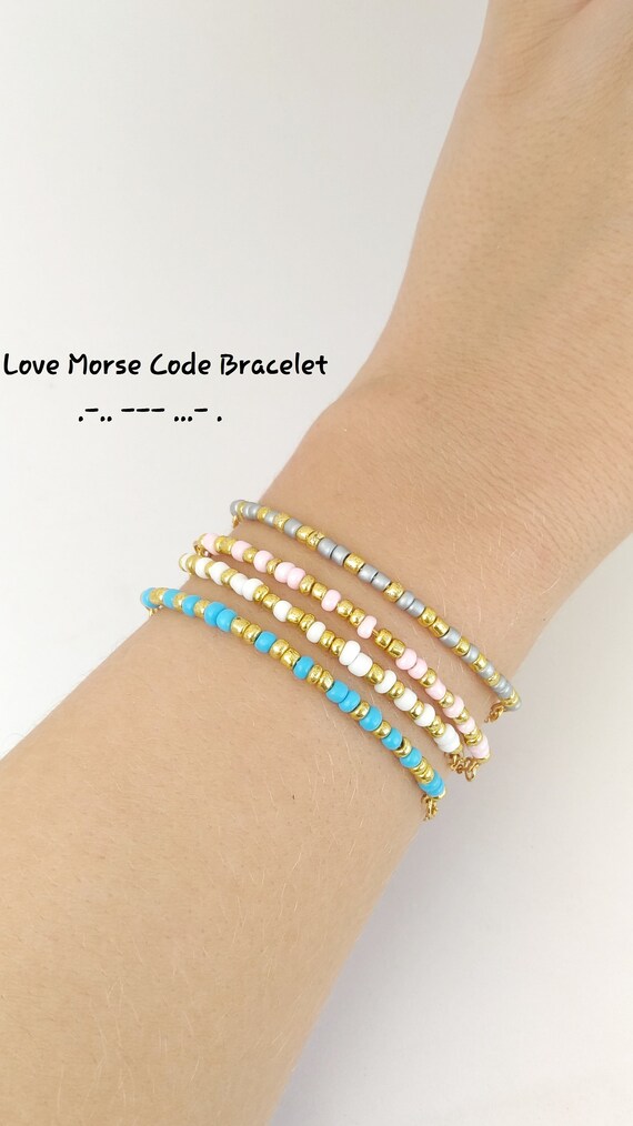 morse code bracelets etsy