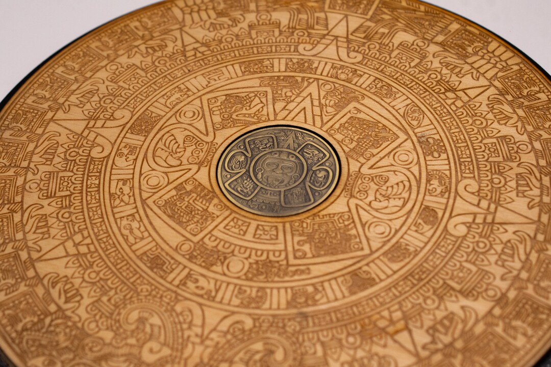 Aztec Calendar Art Wooden Aztec Calendar Wall Art Etsy Aztec Calendar Art Wooden Aztec Calendar Wall Art Etsy