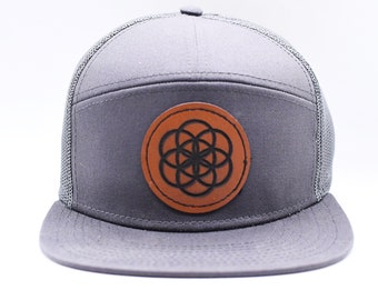 Seed of Life 7 Panel Trucker Hat