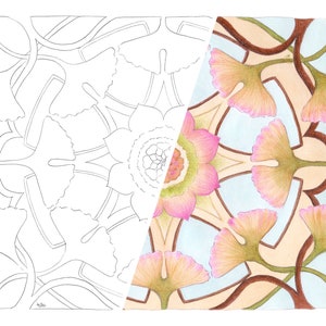 Druckbares Ausmalbild: Einzigartiges, handgezeichnetes Mandala zum sofortigen Download