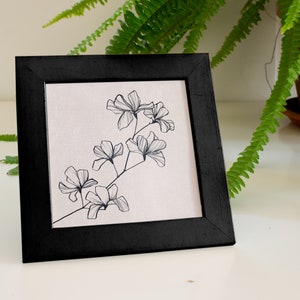 6x6 Fine art print – Minimalistic botanical on lovely, eco-friendly bamboo paper