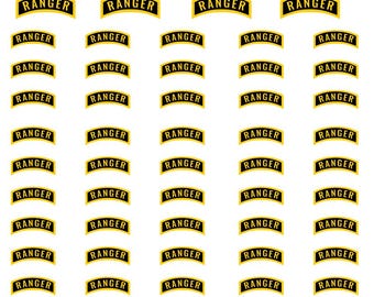 Army Ranger Nail Decals Stickers Peel and Stick RNG101, RNG103, RNG104, RNG107, RNG110
