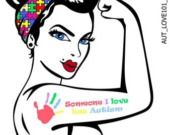 Autism Awareness Love Power Peel & Stick Vinyl Weatherproof Car Sticker AUT_LOVE901