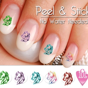 Horse Tribal Mix Western Nail Art Decal Sticker Set HOR901 Perfect Gift